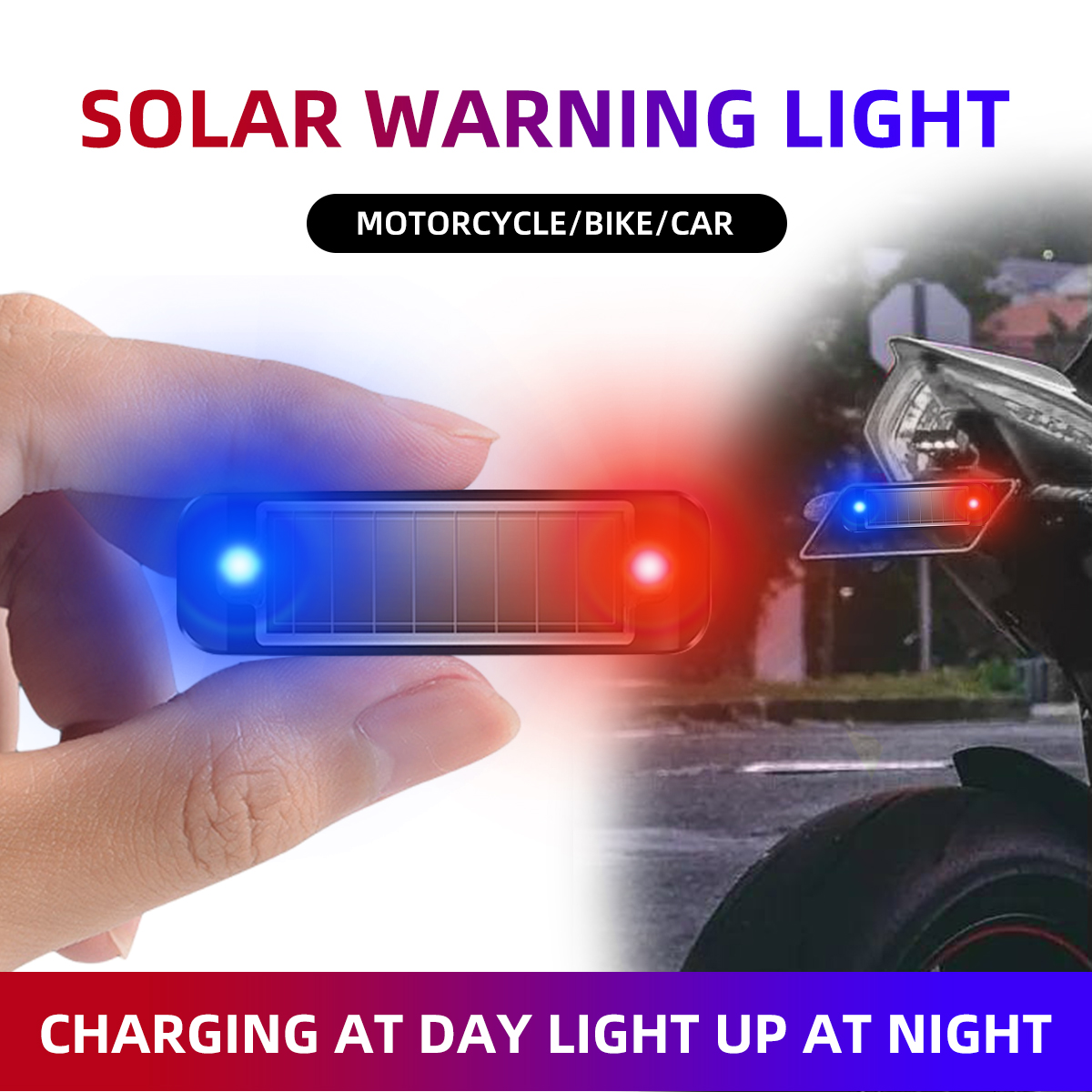 Solar Power Anti-Theft Alarm L - Drone Led Light recension och pris