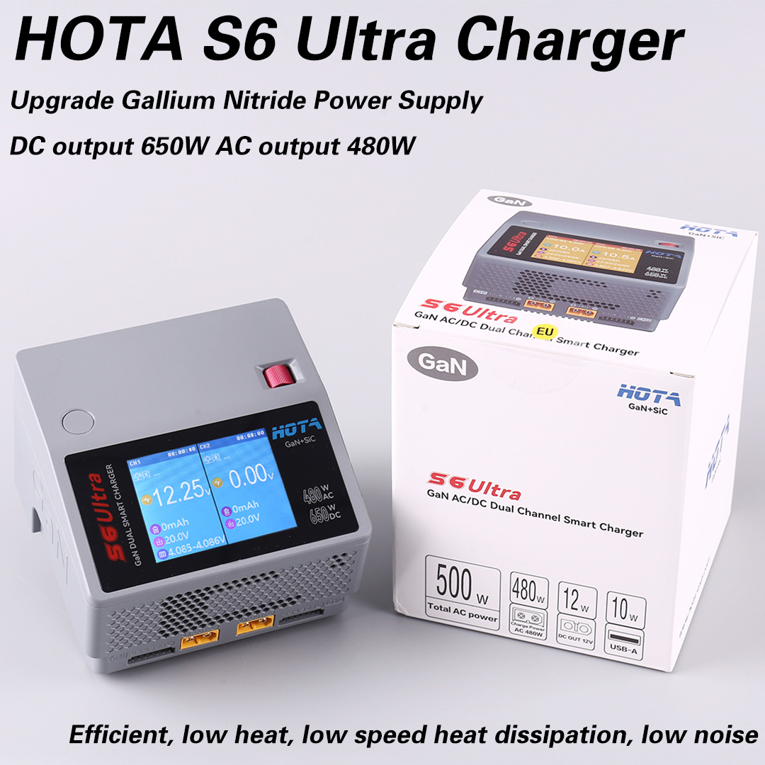 HOTA S6 Ultra Gallium Nitride  - Drone Charger recension och pris
