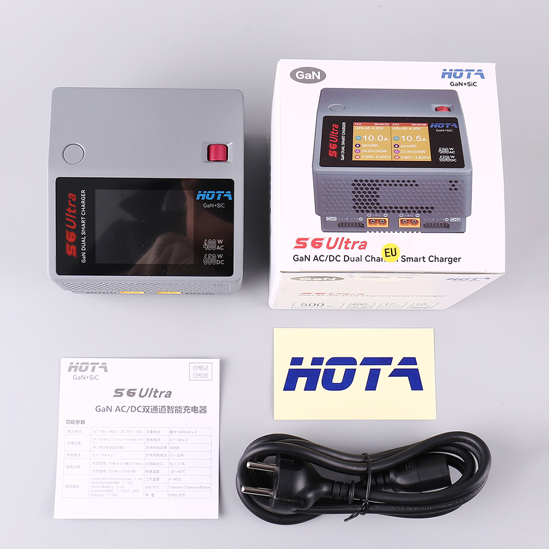 HOTA S6 Ultra Gallium Nitride  - Drone Charger recension och pris