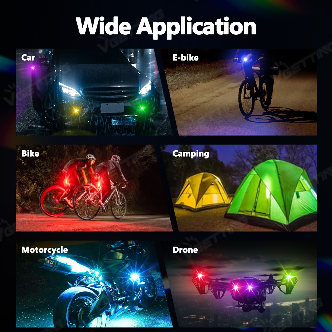 4Pcs Mini Drone Strobe Light 8 - Drone Led Light recension och pris