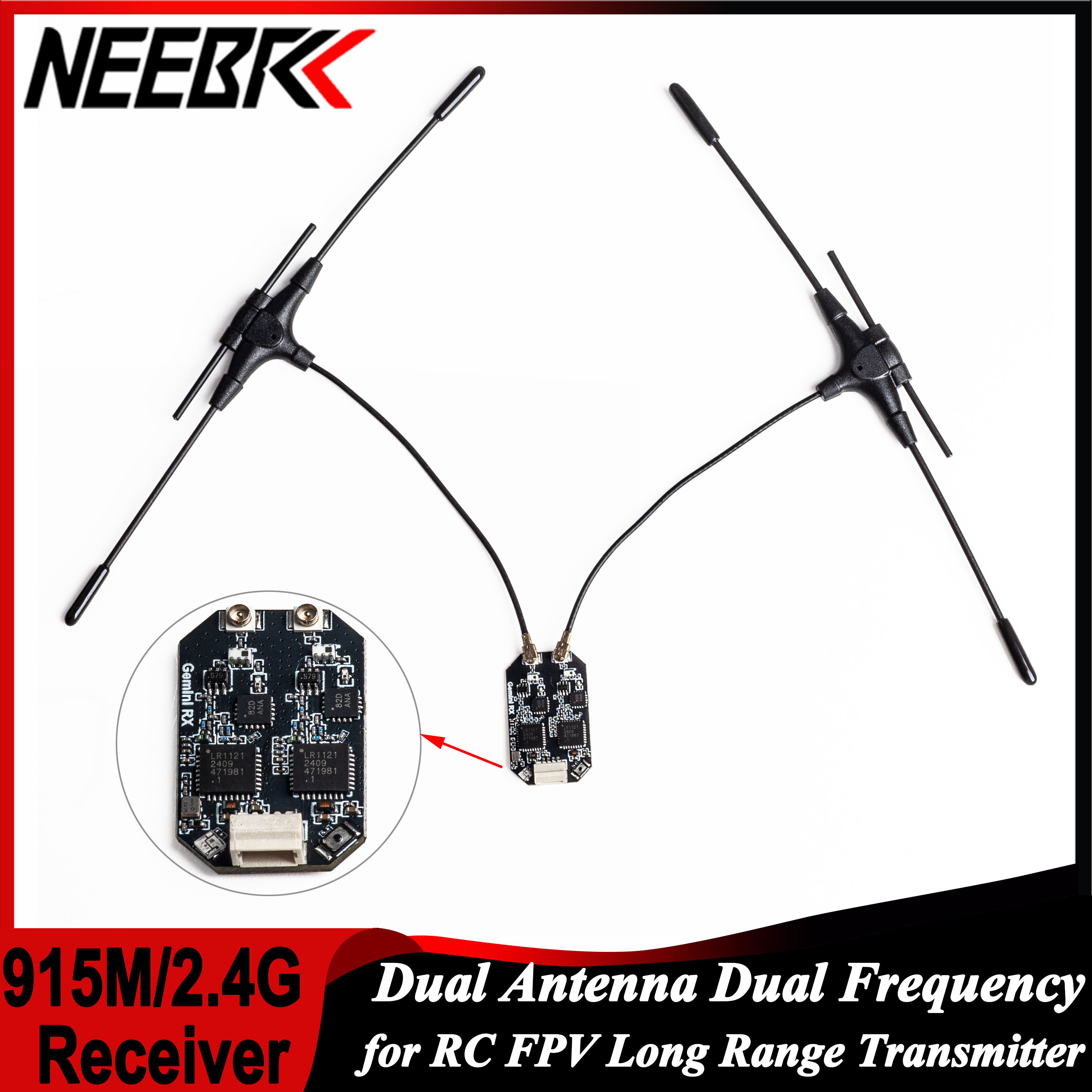 ELRS 915MHz/2.4GHz Gemini Dual - Drone Antenna recension och pris